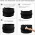 CherryNow Extra Large Black Laundry Basket - Rope Storage for Bathroom, Bedroom, Living Room, 22 x 14 inches