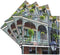 3dRose cst_90472_3 Louisiana New Orleans French Quarter Rob Tilley Coasters, Set of 4