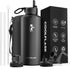 Insulated Water Bottle 87 oz with Straw, Coolflask 2/3 Gallon Stainless Steel Metal, 3 Lids Large Water Jug for Sports