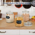 Half Gallon Glass Jars with Lid, Set of 2 Wide Mouth Cookie Jars for Kitchen Storage and Organization