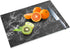 Tempered Glass Cutting Board for Kitchen, 16"x12" Black Marble Pattern, Heat Resistant, Dishwasher Safe
