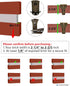 NACETURE Brick Hook Clips (8 Pack) - Fits 2-1/4 to 2-2/5 Inch Bricks, Requires More Than 1/8” Brick Wall Cement Gap