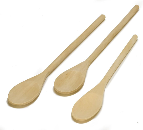 Imusa 3-Piece Wooden Spoons Set | Maplewood | Non-Scratch | For Cooking