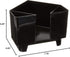 Co-Rect Plastic Bar Caddy with Triangular Design, Black