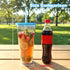 32 oz, 4 Pack Zukro Clear Acrylic Tumbler with Straw and Lid Double Walled Insulated Reusable Plastic Iced Coffee Cup