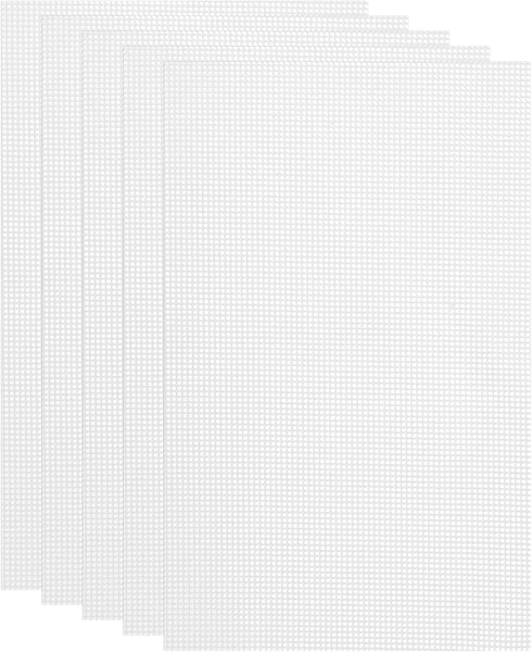 uxcell 13 x 20.9" Silicone Dehydrator Sheets, 5 Pcs Non-Stick Reusable Drying Mesh for Food Dehydrator, White