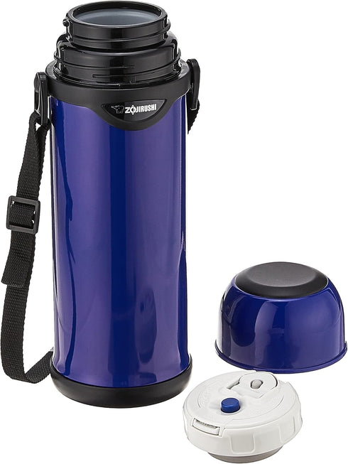 Zojirushi SJ-TG10-AA Stainless Steel Water Bottle, Cup Type, 3.3 gal (1.0 L)