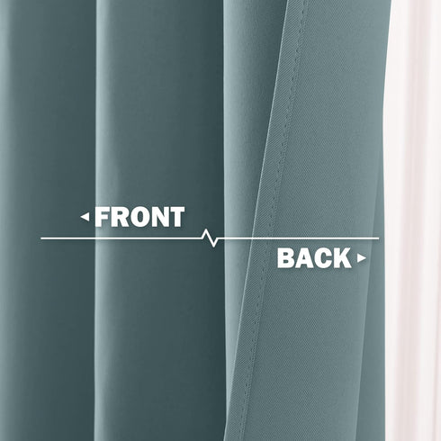 NICETOWN Short Curtains for Small Window, Blackout Portable Blinds Shades for Bedroom, Bathroom, Kitchen, 34 inch Width