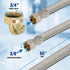 CNCT28760-OM Connector, 60 Inch Dishwasher Supply Line with Swivel Elbow, Connects Dishwasher to Water
