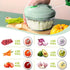 Vegetable Chopper, Manual Food Processor, Veggie Chopper Cutter for Salad, Garlic, Onion