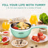 Dezin Hot Pot Electric Upgraded, Non-Stick Sauté Pan, 1.5L Mini Portable Hot Pot for Steak, Egg, Fried Rice