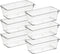 Ravinte 6 Pack Drawer Organizer, 3" X 6" Plastic Storage Bins, Clear Acrylic Organizers for Makeup, Jewelry, Office