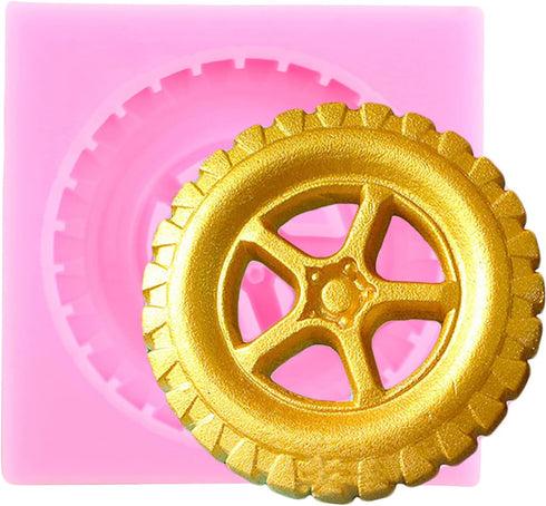 Mujiang Hand Tools Silicone Molds, Construction Tools Fondant Mold Set of 4 for Cake Decorating and Cupcake Toppers