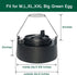 Cast Iron Cap for Big Green Egg Dual Function Metal Top, Daisy Wheel Chimney Cap for M/L/XL/XXL Big Green Egg