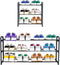 Happhom 3-Tier Expandable Shoe Organizer - Space Saver Shoe Shelf with Smart