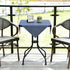 24 24 Inch Wolkemer Farmhouse Faux Linen Square Tablecloth x - Water Resistant Table Cloth Washable Wipeable Table