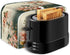 Hummingbird Floral Print 2 Slice Toaster Cover, Dust Protection Kitchen Appliance Cover with Handle, Washable