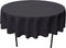 GEFEII Kitchen Black Tablecloth 70 inch Round Solid Polyester Table Cloth for Wedding Party Restaurant Banquet