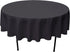 GEFEII Kitchen Black Tablecloth 70 inch Round Solid Polyester Table Cloth for Wedding Party Restaurant Banquet