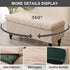 48) Eco-Ancheng Storage Ottoman Cover Rectangle Ottoman Slipcover Folding Storage Bench Cover Footrest Stool Slipcover