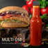 12 5 oz/ 150 ml pcs Hot Sauce Glass Bottles with Leak Proof Screw Cap,Orifice Reducer Dripper Insert, Clear Oil Bottle