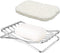 Stainless Steel Soap Dish - Self-draining Bar Soap Holder for Shower & Bathroom, Easy Cleaning Quick Dry with White