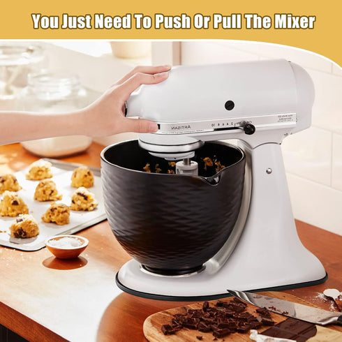 Metal Mixer Slider Mat for KitchenAid Stand Mixer, Appliance Sliding Tray, Compatible with 4.5-5 Qt Tilt-Head Artisan.