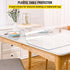 36 60 Inch, 1.5 mm VEVOR Plastic Table Cover x Thick Clear Table Protector, Rectangle Clear Desk Mat, Waterproof & Easy