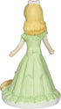 Enesco Growing Up Girls “Blonde Age 7” Porcelain Figurine, 4.5”, Golden, Green, Pink