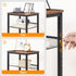 3-Tier BF01DH01G1 HOOBRO Side Table, Tall End Telephone Table with Adjustable Mesh Shelves, Small Entry Table