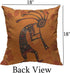 Mugod Kokopelli Throw Pillow Cushion Covers 18 X 18 Inch Ethnic African Deity Decorator Funny Pillows for Sofa