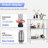 FDW 3 Tier Wire Shelving Units - Metal Storage Rack 23L x 13W x 30H, Adjustable Pantry Shelves for Kitchen