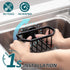 TAILI Sink Caddy with Strong Suction Cup, Sponge Holder for Kitchen Sink Organizer, Removable Sponge Caddy Inside Sink