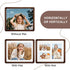 8x10 4x6 3x4 8x10 Collage Picture Frame Natural Walnut Solid Wood, Collage Photo Frame Displays and Two Photos