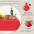 D&Z Disposable Plastic Table Cloth, 12 Pack Red Rectangle Tablecloth, 54 x 108 Inch for Party, Picnic