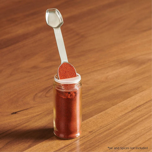 AllSpice Stainless Steel Double Sided Measuring Spoon for Teaspoon and Tablespoon