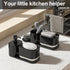 Kitchen Soap Dispenser Set with Tray and Sponge Holder, 3-in-1 Kitchen Sink Countertop Storage Organizer