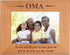 CustomGiftsNow Engraved Wood Picture Frame, Oma - To the world you're one person but to us you are the world (5x7
