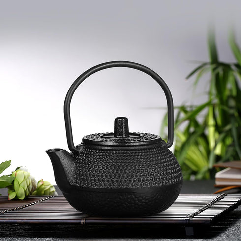 Ipetboom Mini Cast Iron Teapot Tea Set Tea Kettles Stovetop Miniature Japanese Tea Kettle Tea Kettle with Infuser Kettle Ornaments Small Teapot Teakettle Cast Iron Furniture Concentrate Diffuser