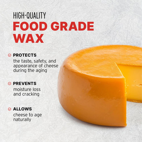 1 Blended Waxes, Inc. Fully Refined Premium Wax For Cheese Making - Food Grade, Can Be Used For A Variety Of Different