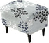 CRFATOP Ottoman Chair Cover Large Ottoman Chair Slipcovers Printed Rectangle Storage Stool
