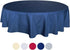 Tektrum Heavy Duty 70 inch Round Elegant Waffle Weave Tablecloth - Waterproof Stain Resistant (Navy Blue)