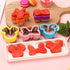 Multicolor 7-Piece Cookie Cutter Set - Stainless Steel Head, Bow, Shoes, Gloves Shapes - Dishwasher Safe