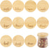 Tessco for you 12 Pieces Yogurt Jar Lids Inspirational Yogurt Bamboo Lids