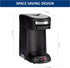 Café Valet Single Serve Coffee Maker, Brews 10 Ounces of Coffee or Hot Water, Compatible Coffee Packs
