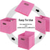 Black Foldable Storage Cubes, Fabric Organizer Bins with Dual Handles for Home, Pink