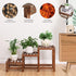 3 3 Tiers Plant Stand Indoor,Wood Plant Stands for Indoor Plants Multiple,Corner Steps Ladder Plant Shelf High Low