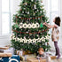 OurWarm 40PCS Wooden Christmas Ornaments - Unfinished Wood Slices for DIY Crafts and Hanging Decorations