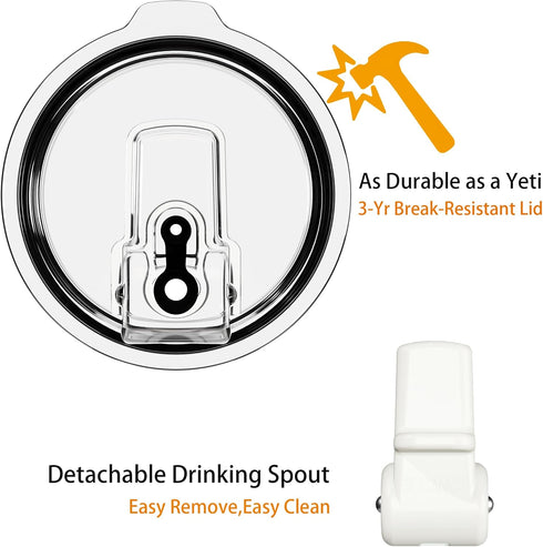 40oz 100% For Travel & Gym Never Drink from a Moldy Lid Again: Hygienic Tumbler, Leakproof Lid & Removable Foldable