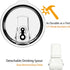 40oz 100% For Travel & Gym Never Drink from a Moldy Lid Again: Hygienic Tumbler, Leakproof Lid & Removable Foldable
